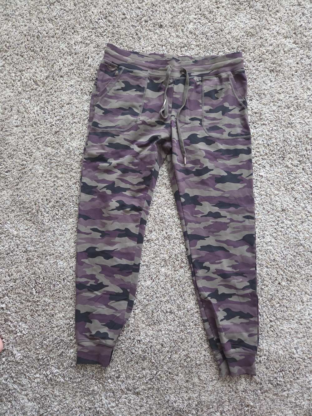 ZYIA Camo Joggers - Purple & Olive